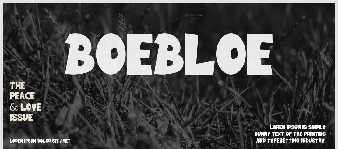 Boebloe Font