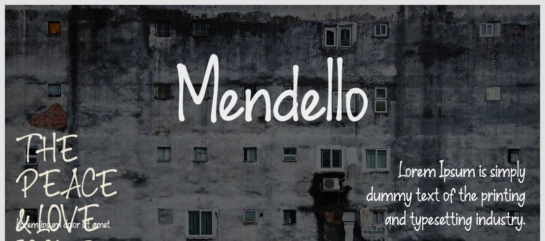 Mendello Font