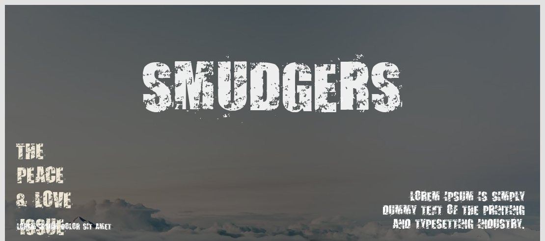 Smudgers Font