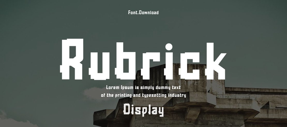 Rubrick Font