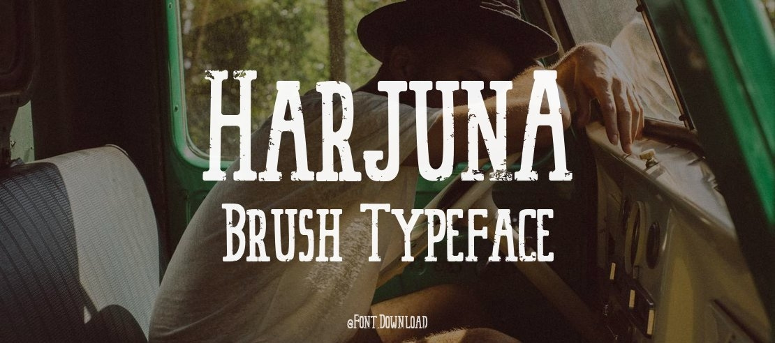 HarjunA Brush Font