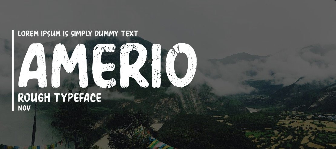 Amerio Rough Font