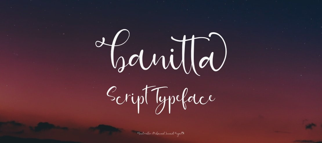 banitta Script Font