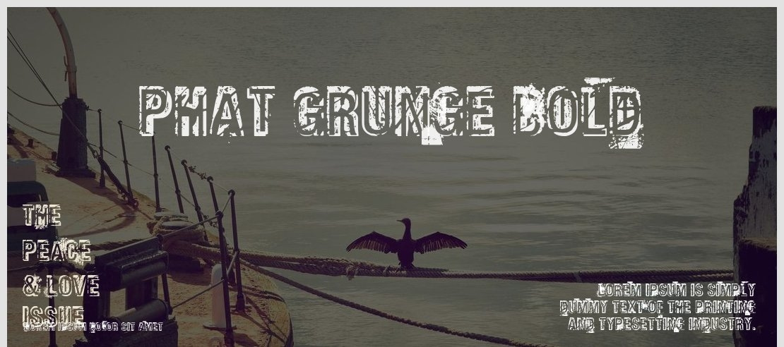 Phat Grunge Bold Font