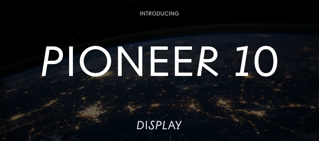 Pioneer 10 Font