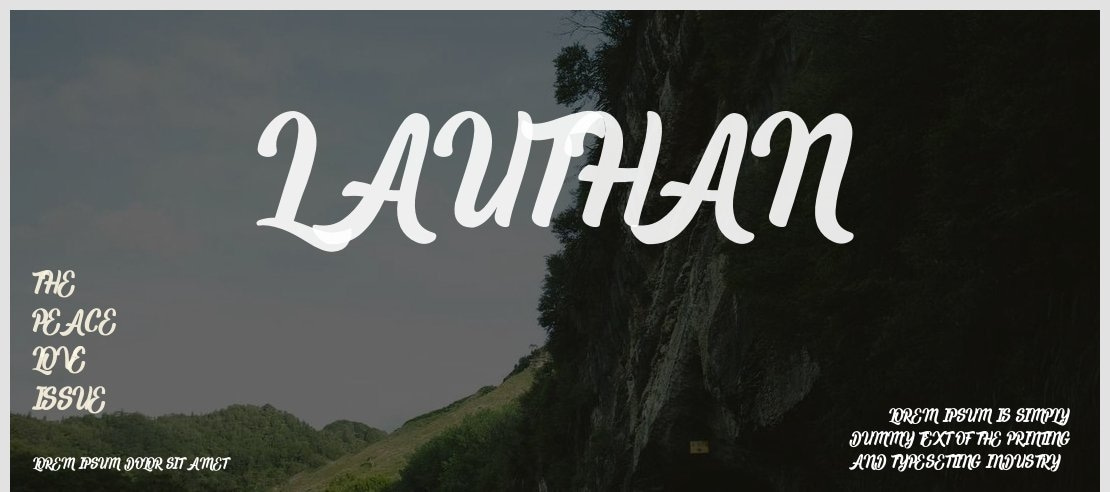 Lauthan Font