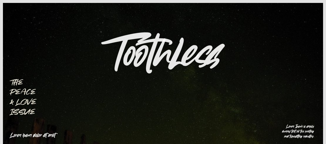 Toothless Font