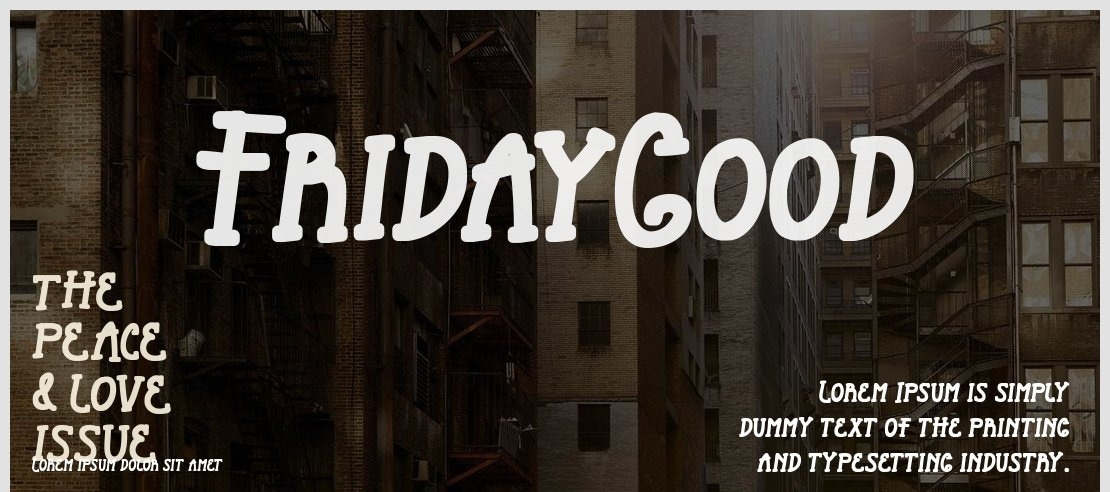 FridayGood Font