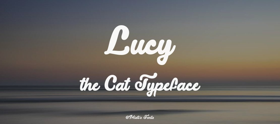 Lucy the Cat Font