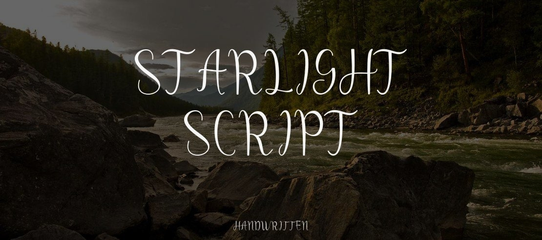 starlight script Font