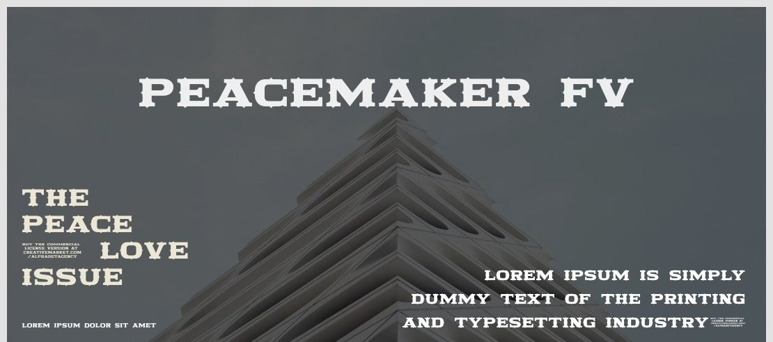 PEACEMAKER FV Font