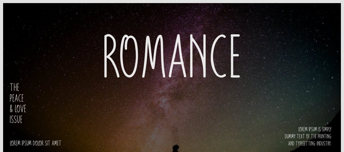 Romance Font