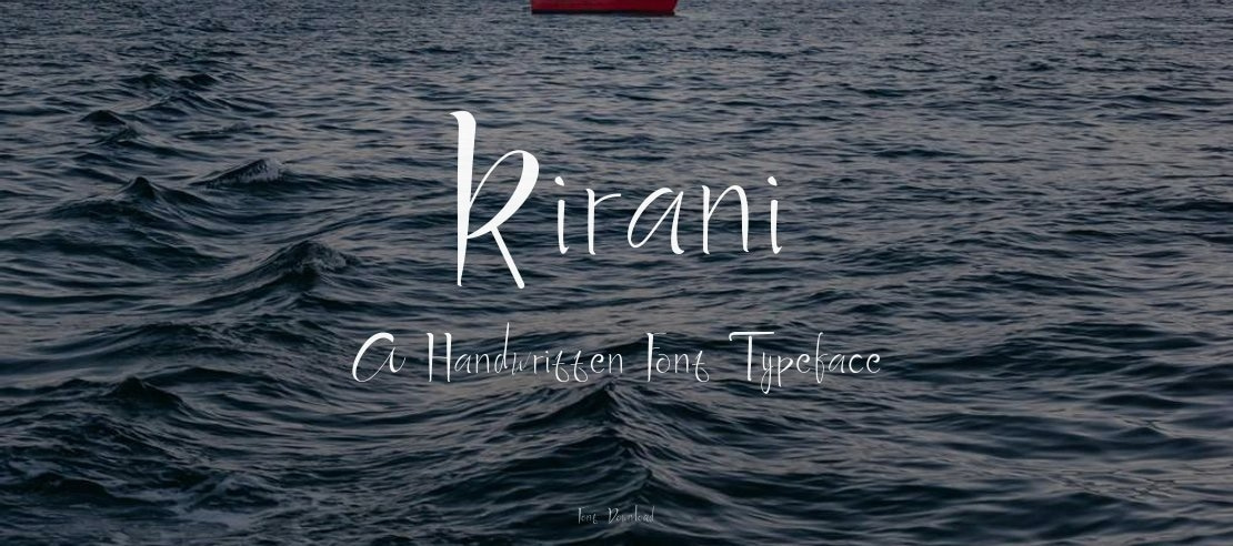 Kirani A Handwritten Font