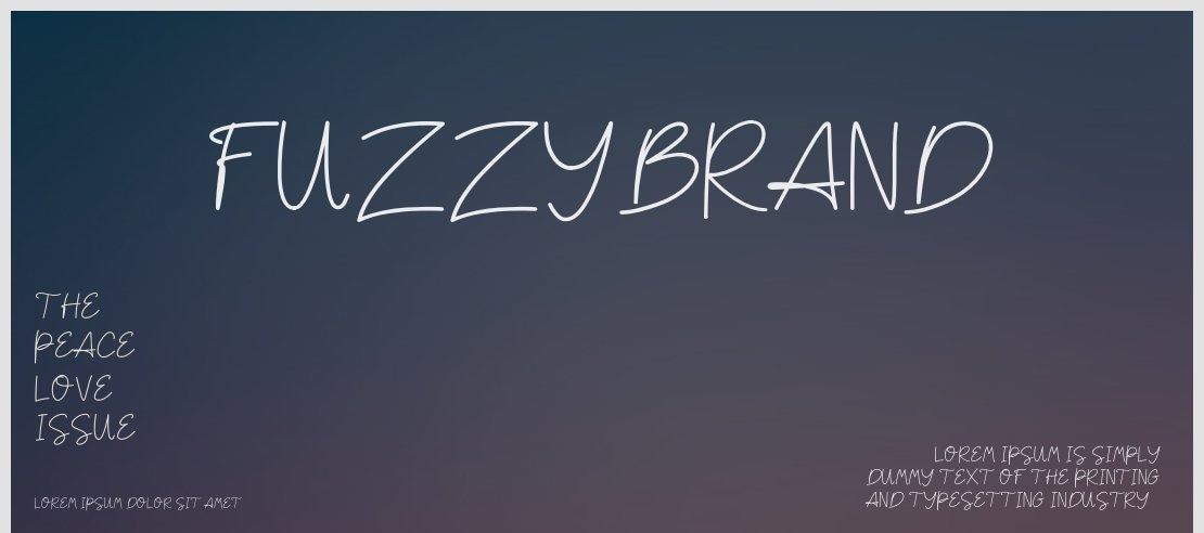 Fuzzybrand Font