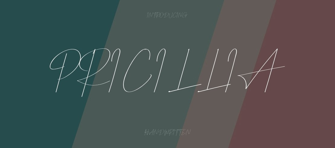 Pricillia Font