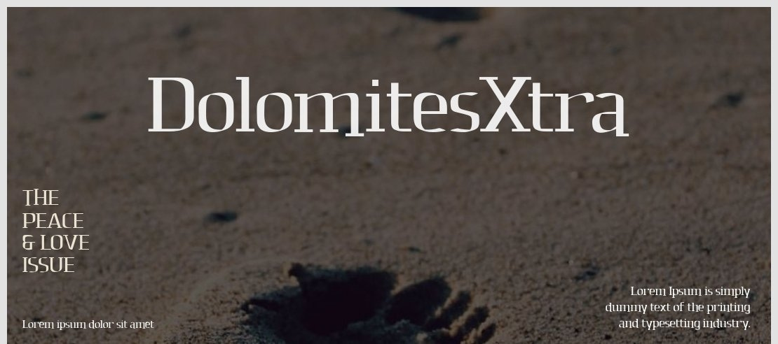 DolomitesXtra Font