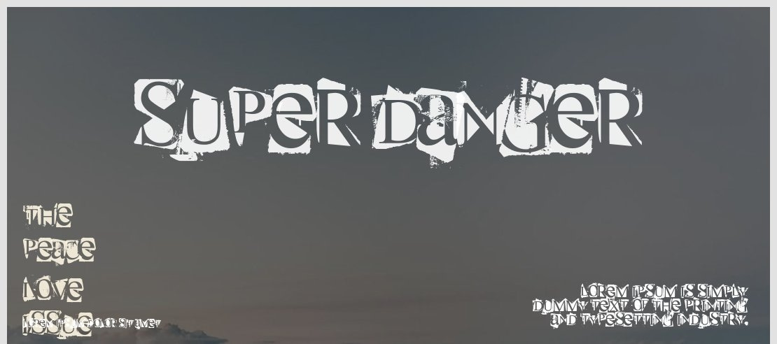 Super Danger Font