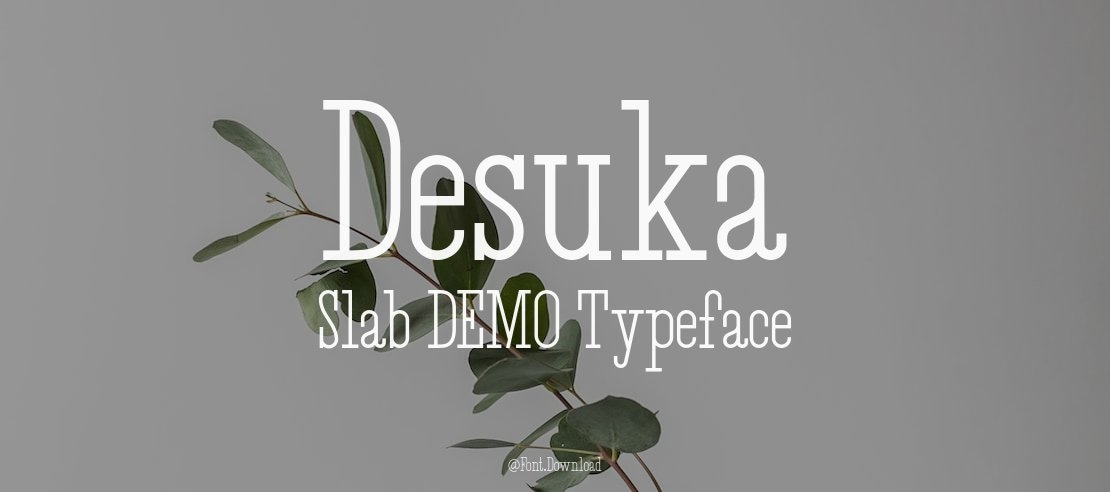 Desuka Slab DEMO Font