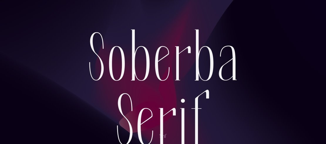 Soberba Serif Font