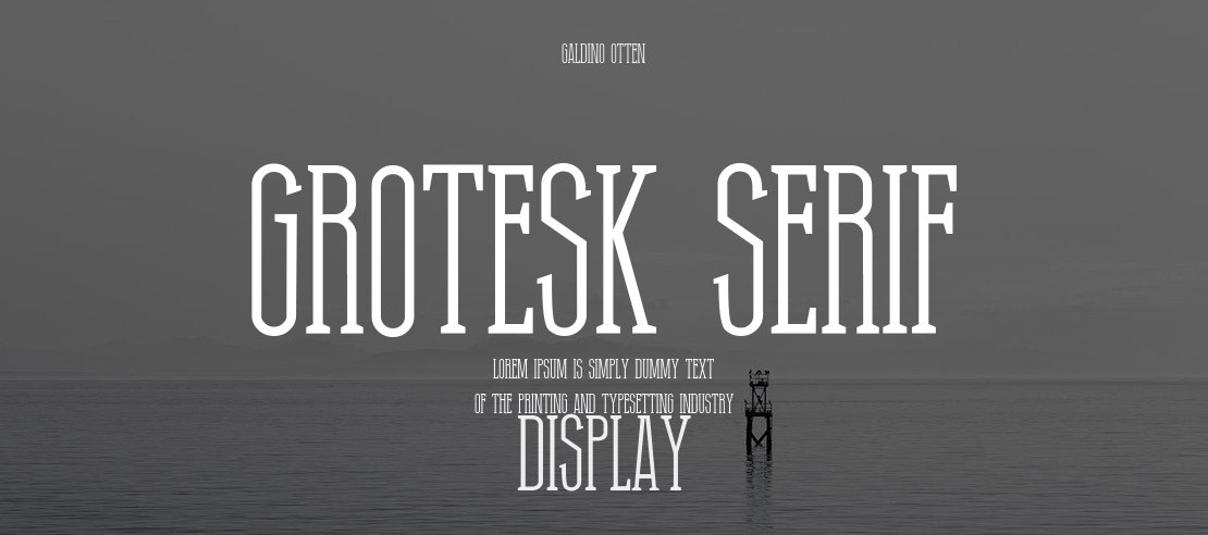 Grotesk Serif Font