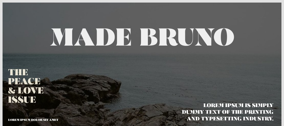 MADE Bruno Font