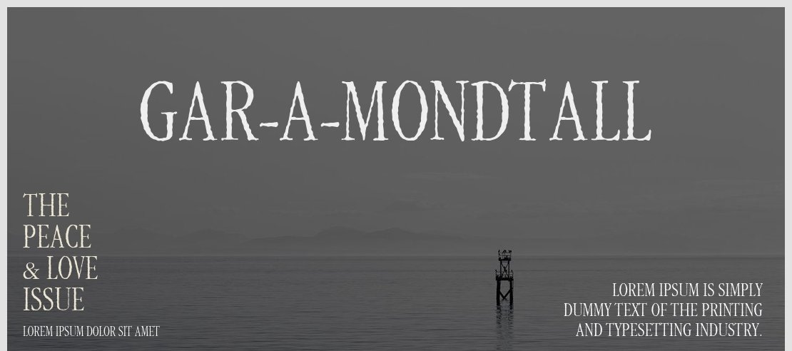 Gar-A-MondTall Font Family