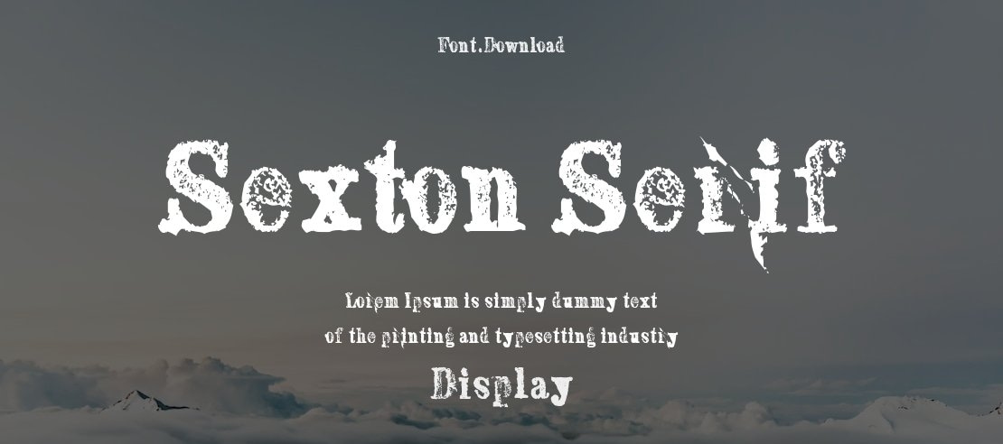 Sexton Serif Font