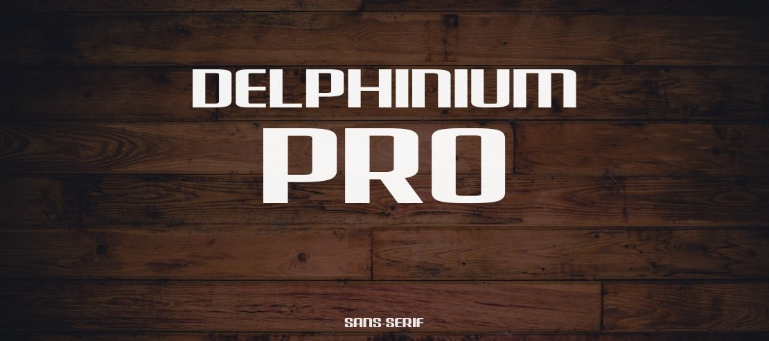 Delphinium Pro Font