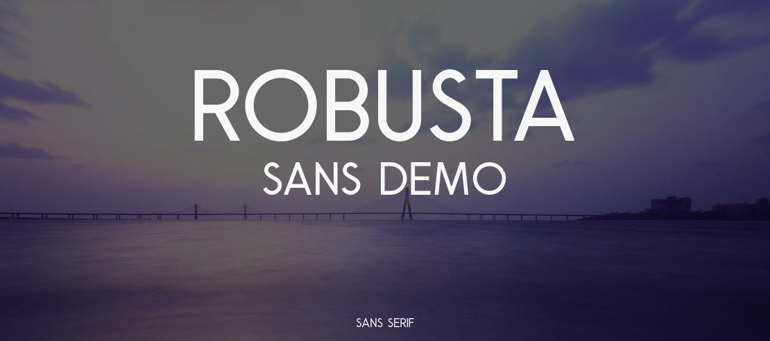 Robusta Sans Demo Font