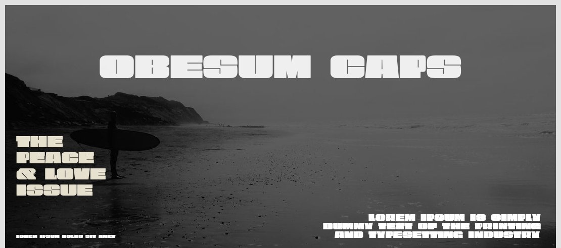 Obesum Caps Font