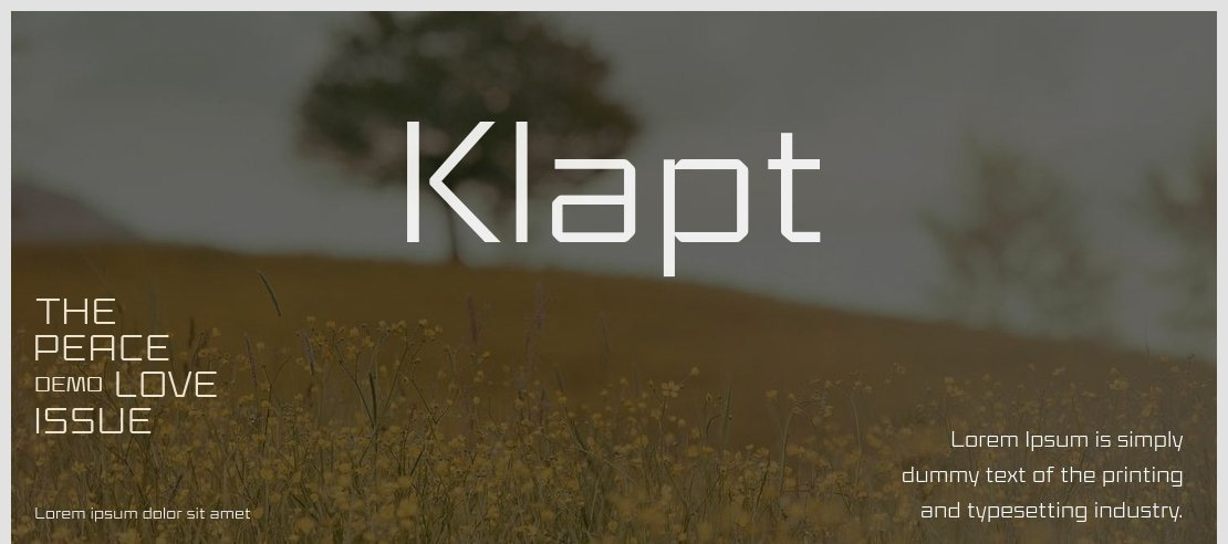 Klapt Font Family