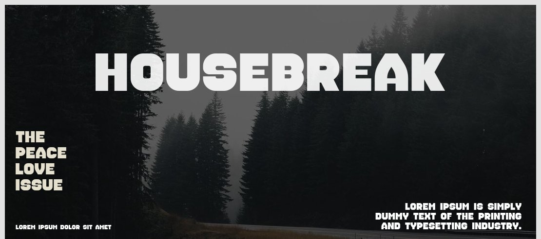 Housebreak Font Family