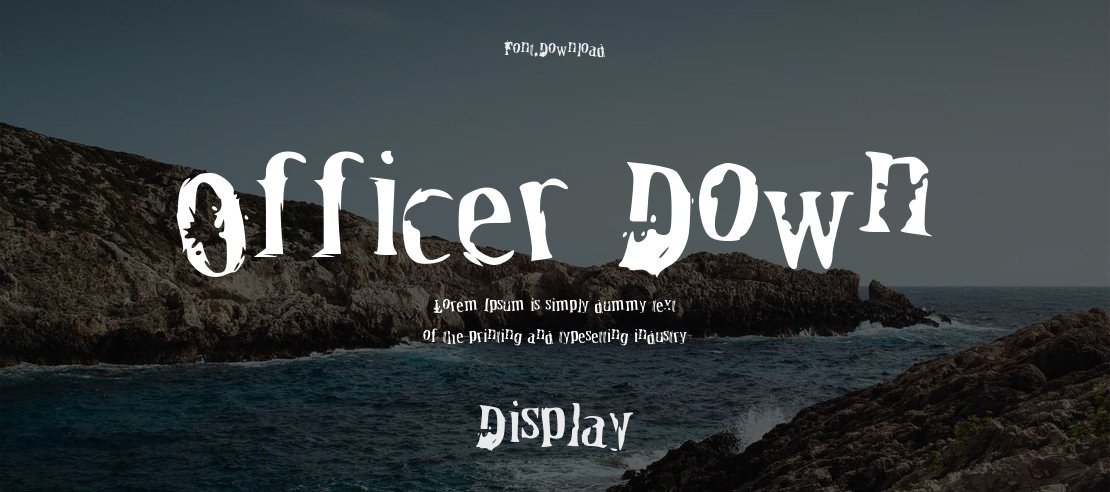 Officer Down Font