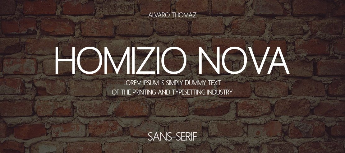 Homizio Nova Font Family