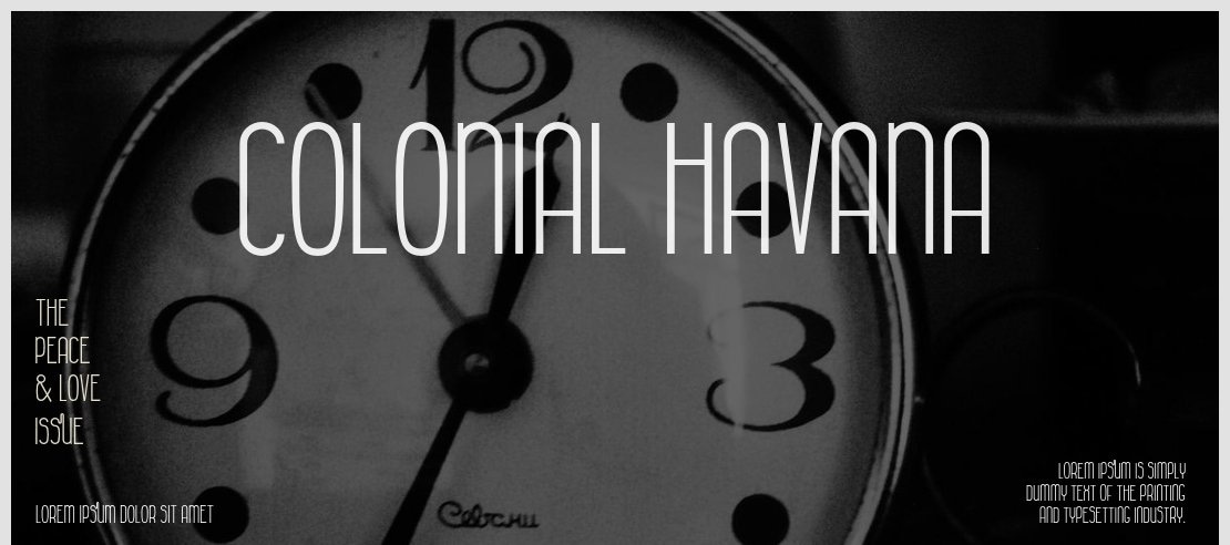 Colonial Havana Font Family