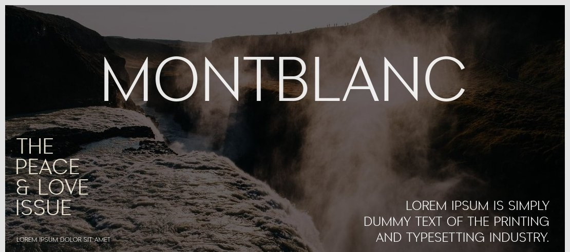 Montblanc Font