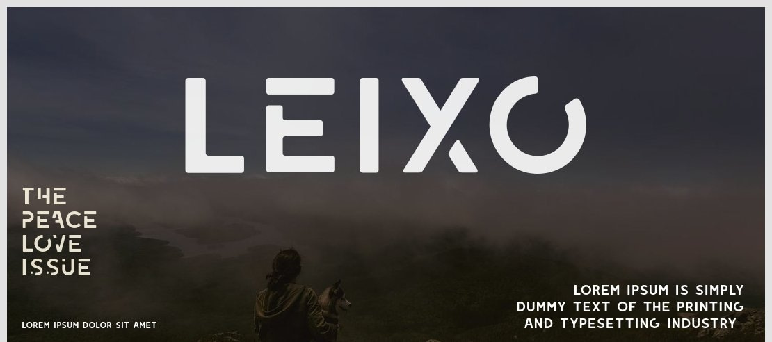 LEIXO Font