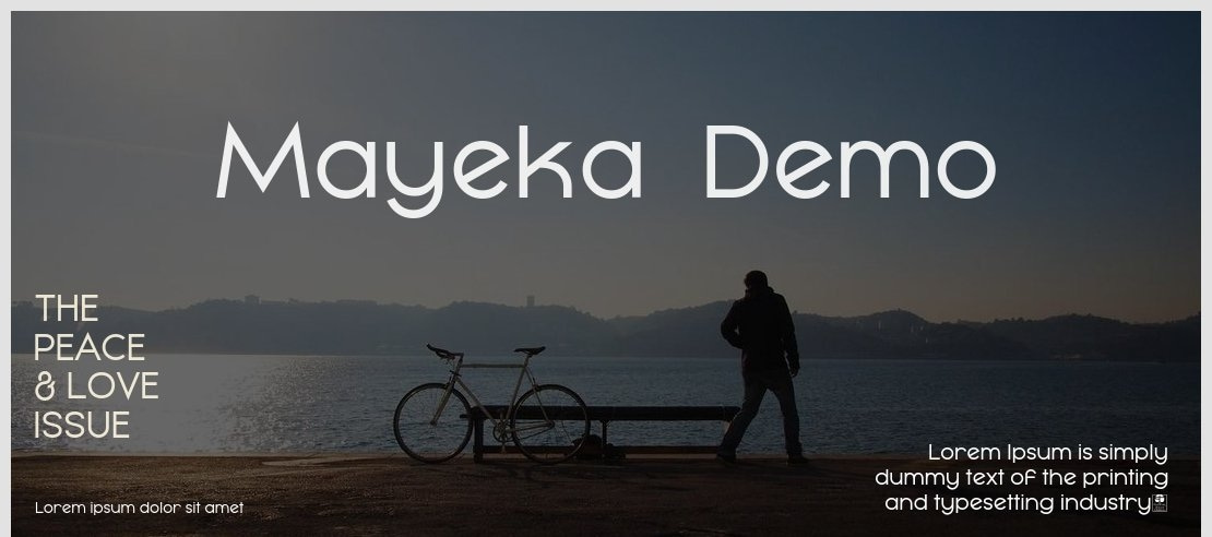 Mayeka  Demo Font Family