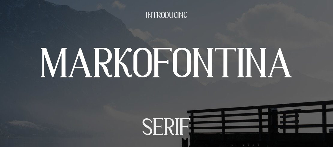 Markofontina Font