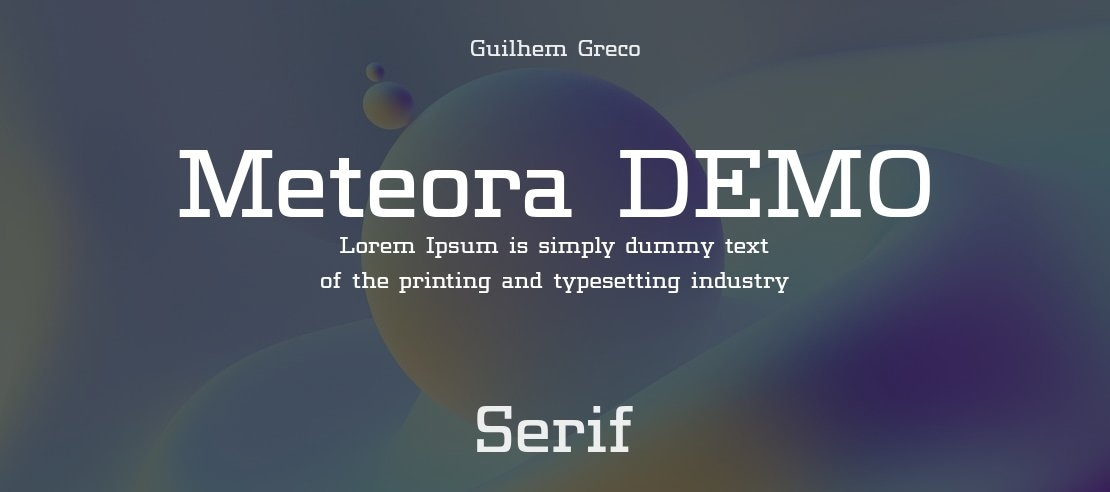 Meteora DEMO Font