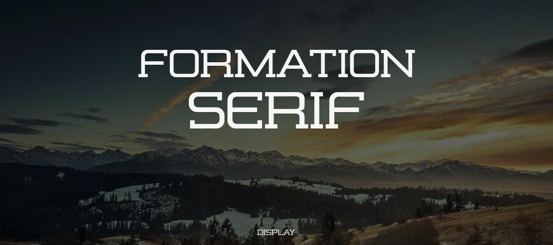 Formation Serif Font