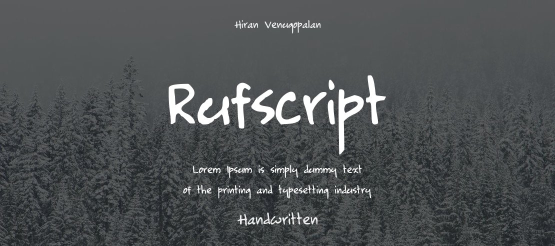 Rufscript Font