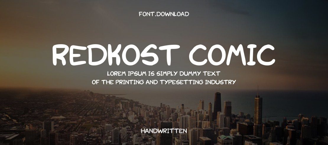 Redkost Comic Font