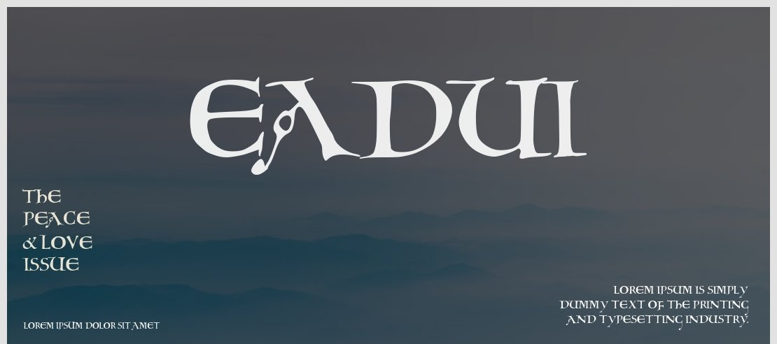 Eadui Font Family