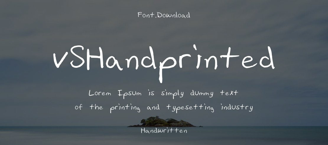 vSHandprinted Font