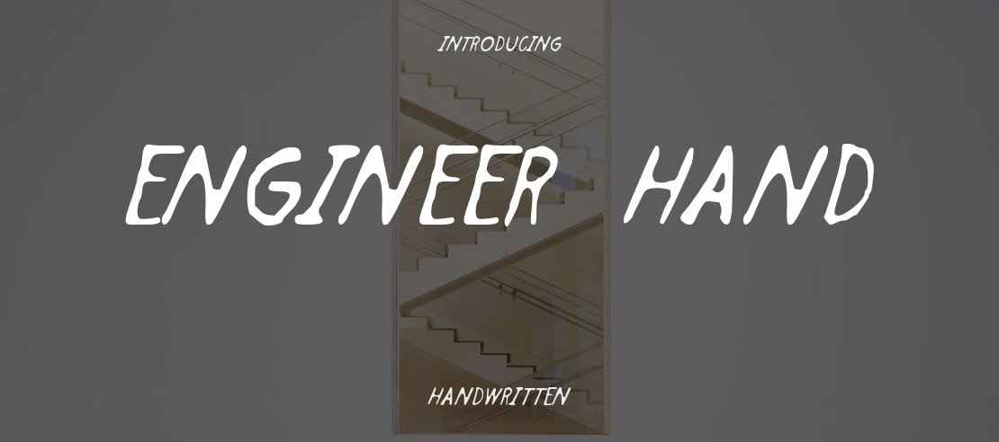 Engineer Hand Font