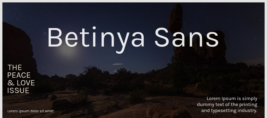 Betinya Sans Font Family