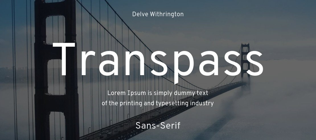 Transpass Font Family