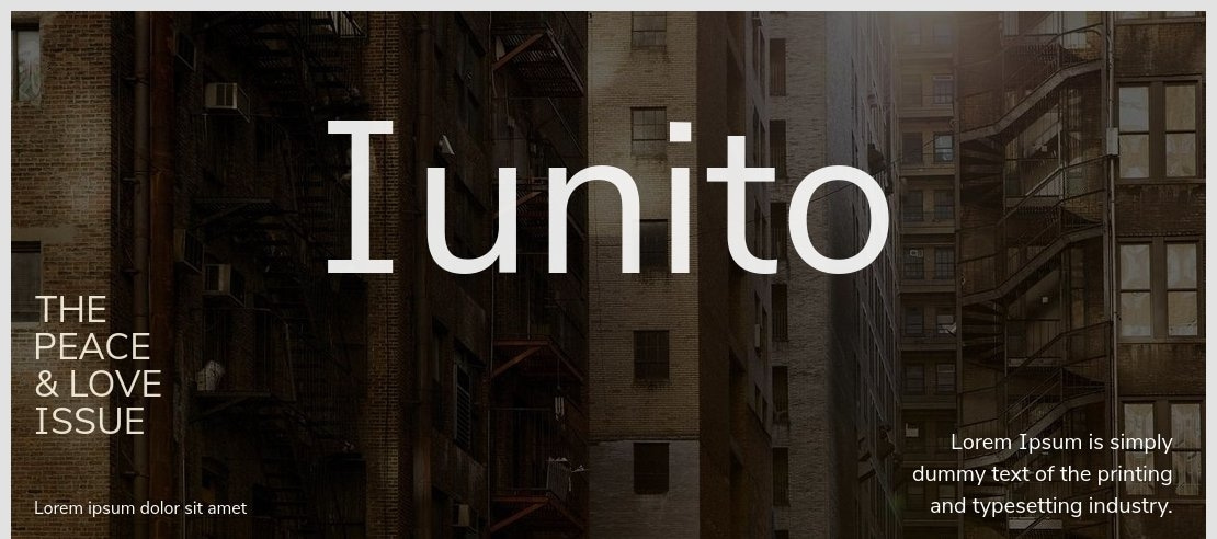 Iunito Font Family