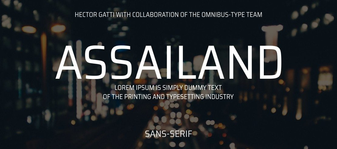 Assailand Font Family